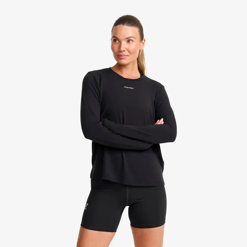RevolutionRace Progress Active Soft Long-sleeved T-shirt Dame Black