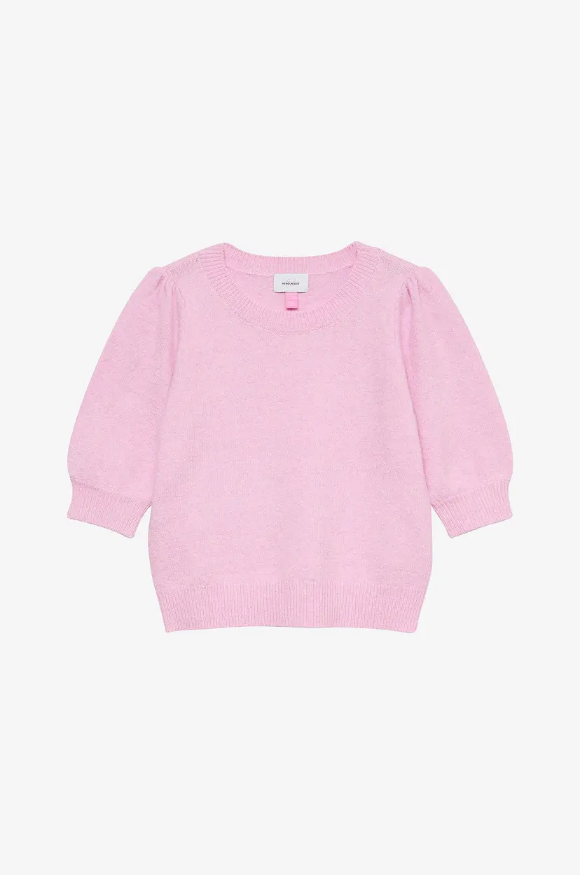 Vero Moda Girl Pullover vmDoffy 2/4 O-neck Pullover GA Girl - Rosa