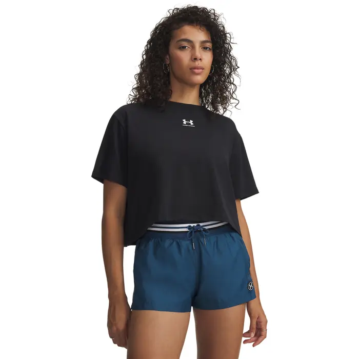 Under Armour UA Rival Boxy Tee Solid Black