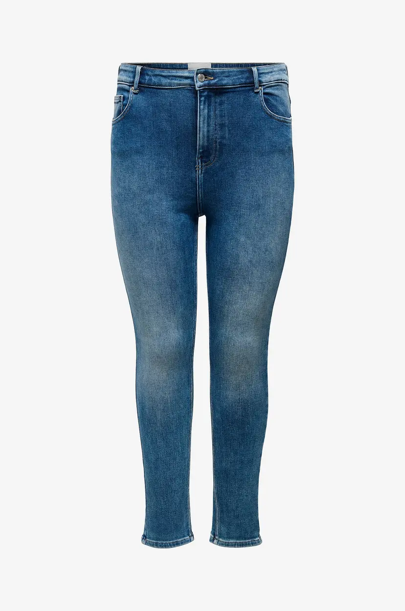 Only Carmakoma Jeans carMila HW Skinny Dnm Ana3994 - Blå