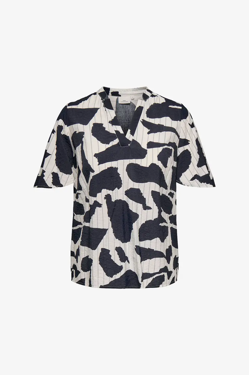 Only Carmakoma Bluse carMisia Life 2/4 V-neck - Hvit