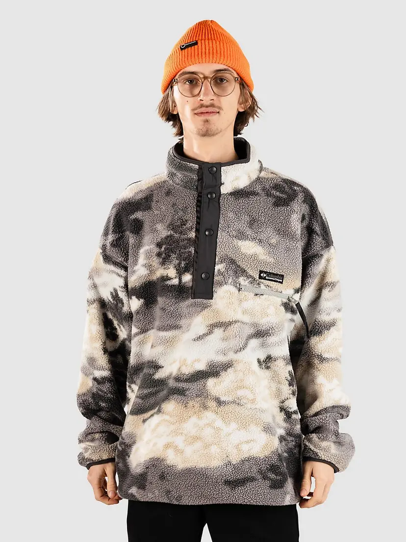 Columbia Columbia Helvetia II Printed Half Snap Fleecegenser grå