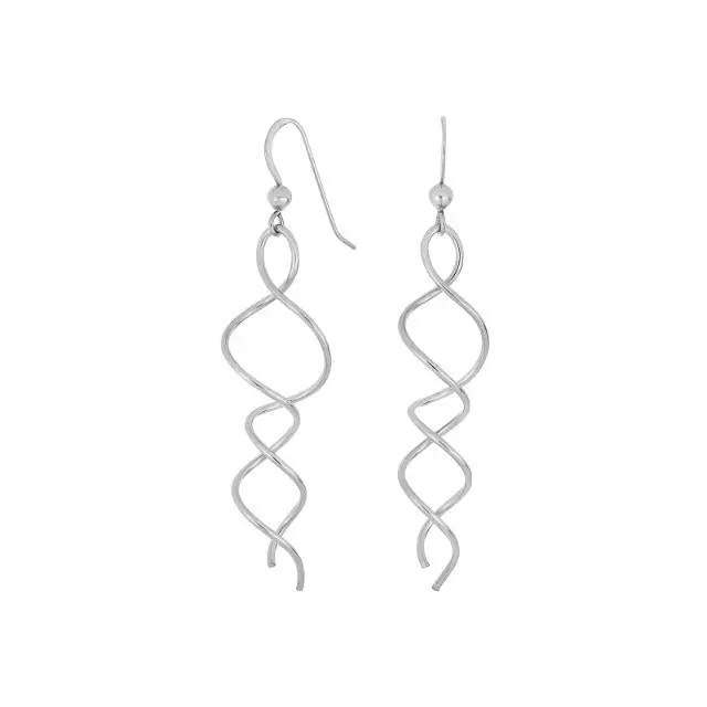 Nordahl Nordahl - Sølv øreringe med spiral - 30260010900