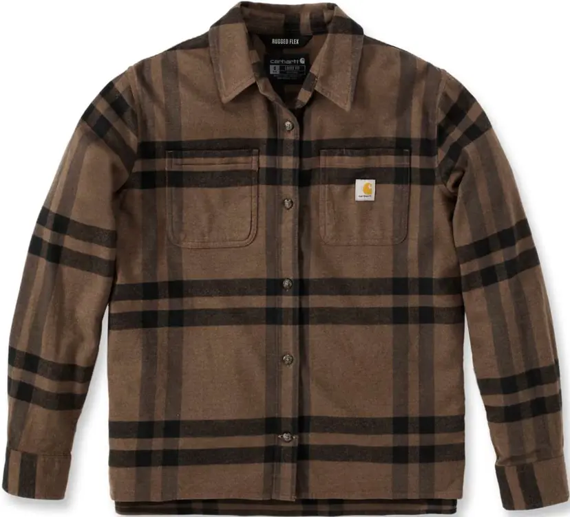 Carhartt Workwear Carhartt Workwear Carhartt W's Midweight Flannel L/S Plaid Shirt Carhartt Brown Heather