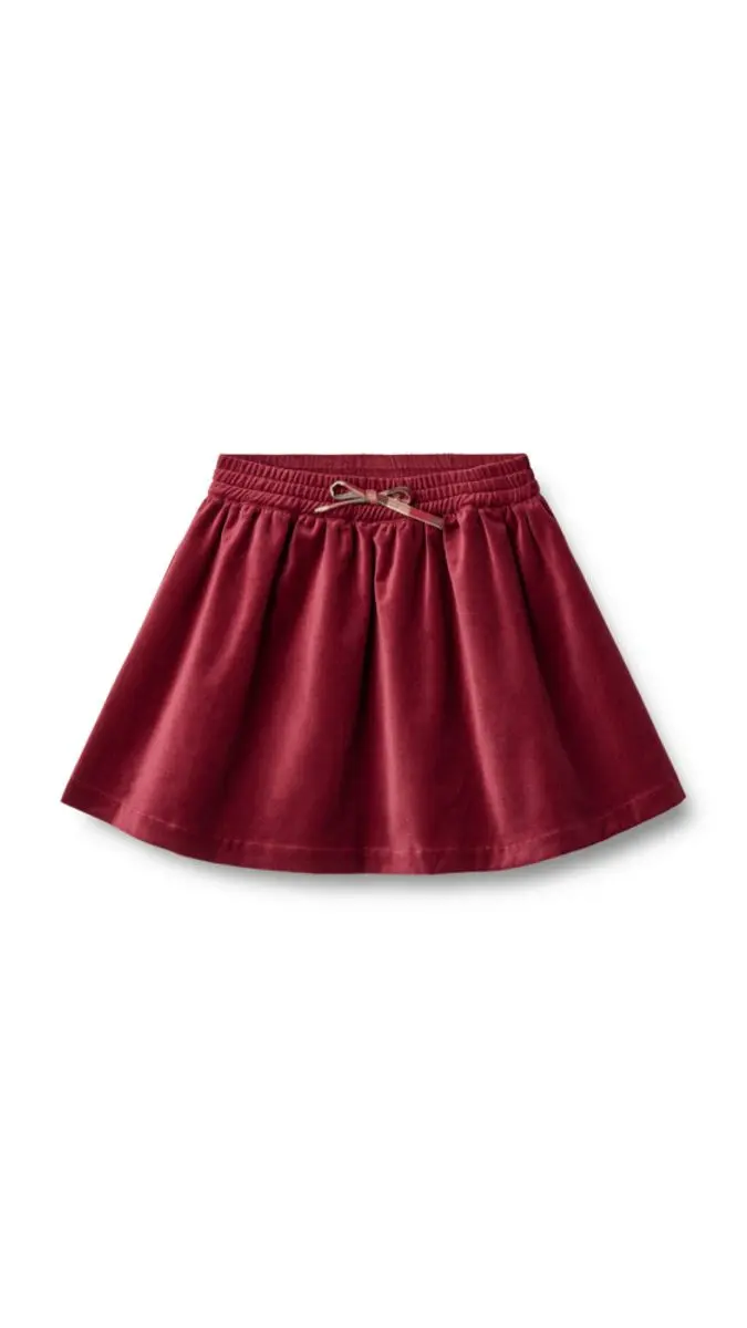Wheat Wheat, Skirt Savanna, ruby red