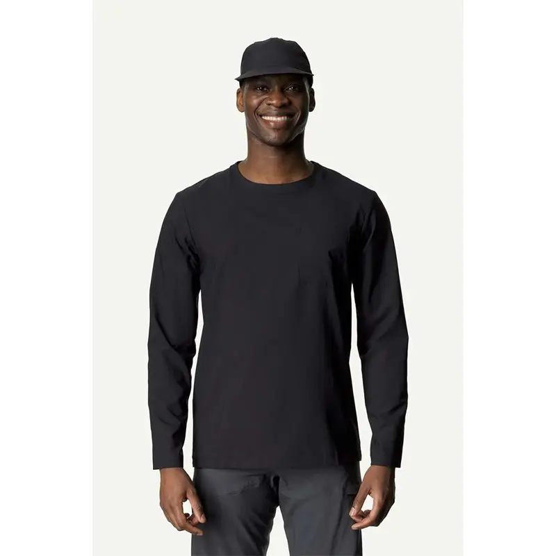 Houdini Houdini Cover LS Crew ShirtMen True Black