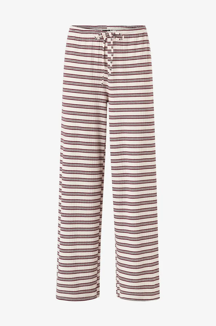 Gina Tricot Bukser Striped Soft Trousers - Flerfarget