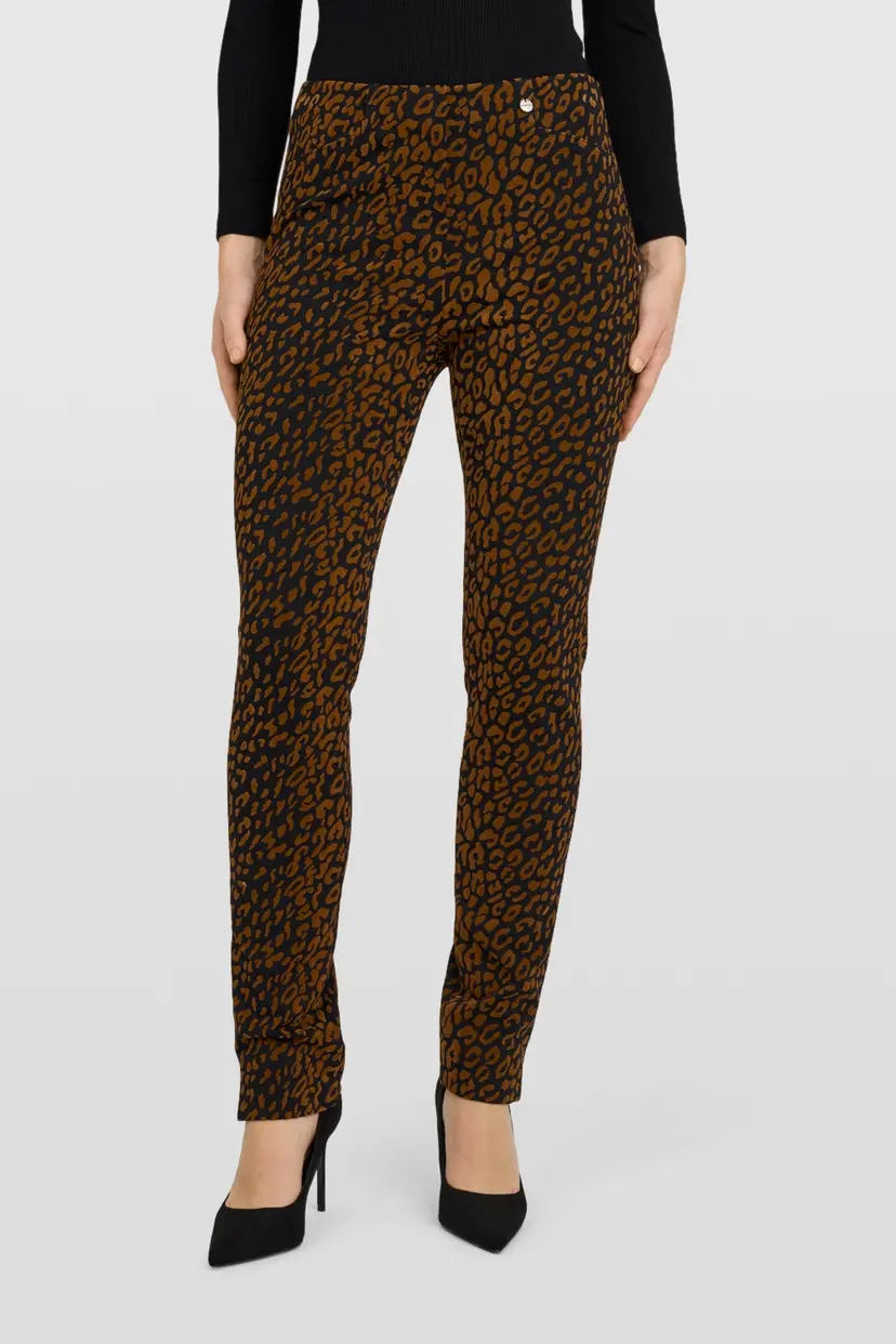 ROBELL ROSE TROUSERS LEATHER BROWN