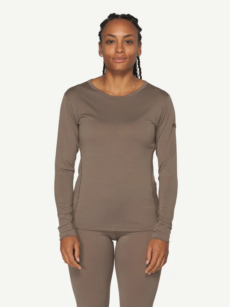 Devold Devold - Breeze Merino 150 Ulltrøye Dame - Large - Brun
