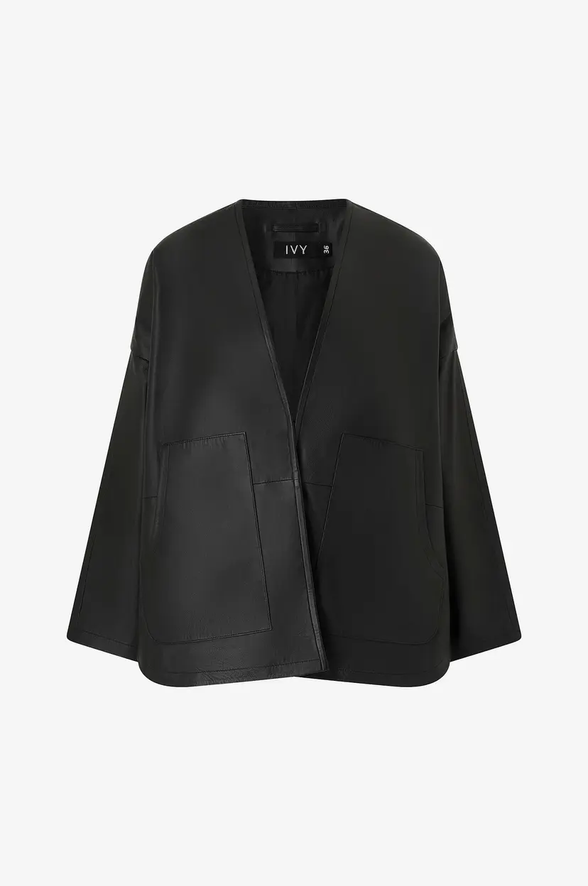 Ivy Copenhagen Jakke Ivy-Kylie Leather Cardigan - Svart