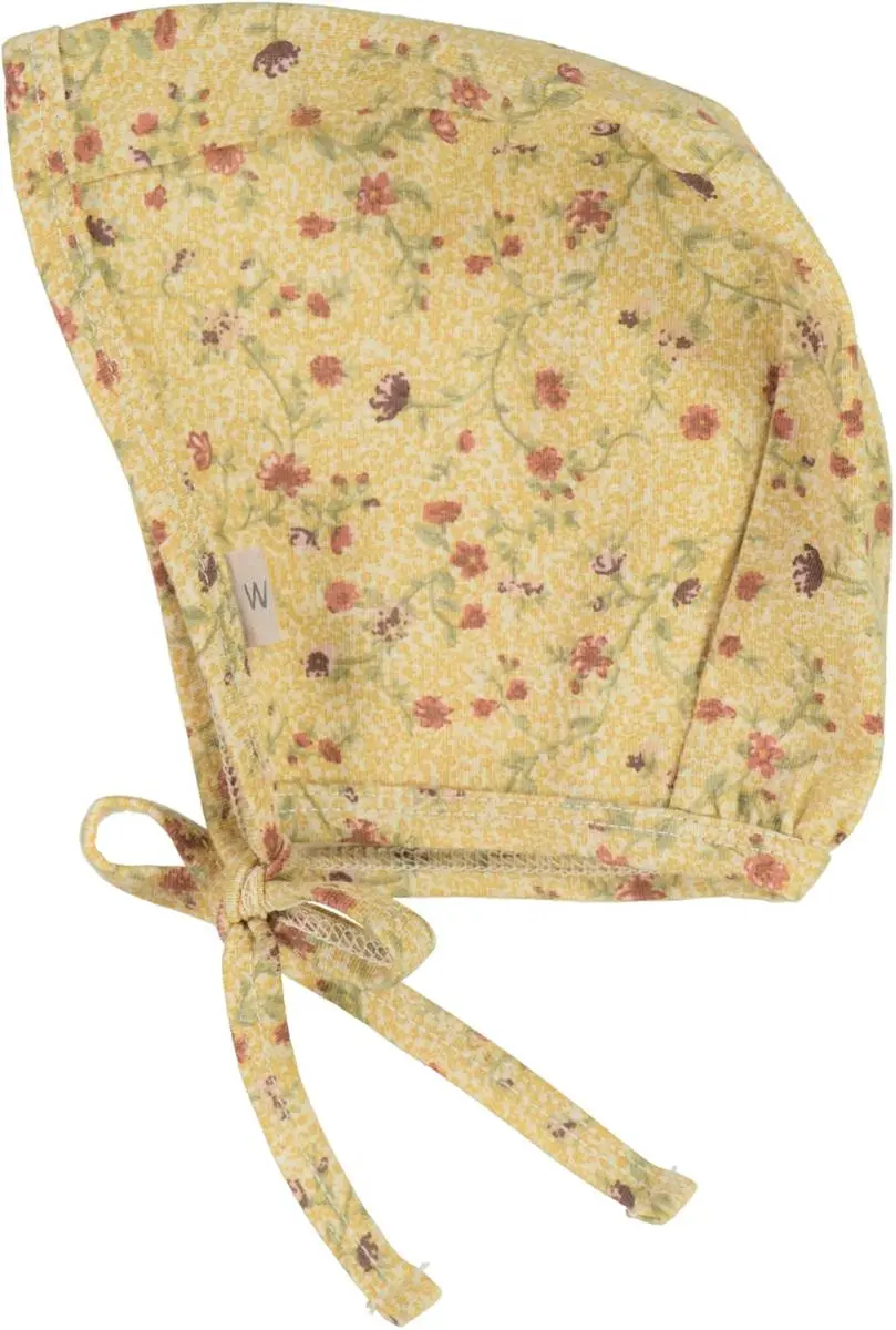 Wheat Wheat Baby Bonnet Ebba Clam Flower Vine