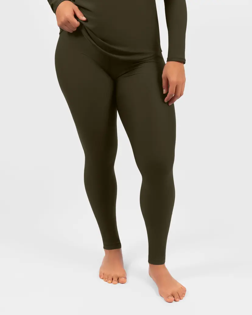Huabo Hope Deep Olive Leggings Without Pockets