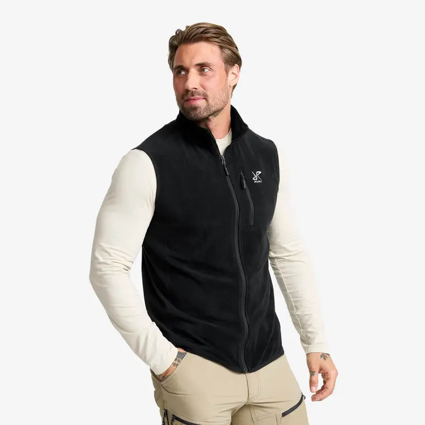 RevolutionRace Hiker Fleece Vest Herre Black