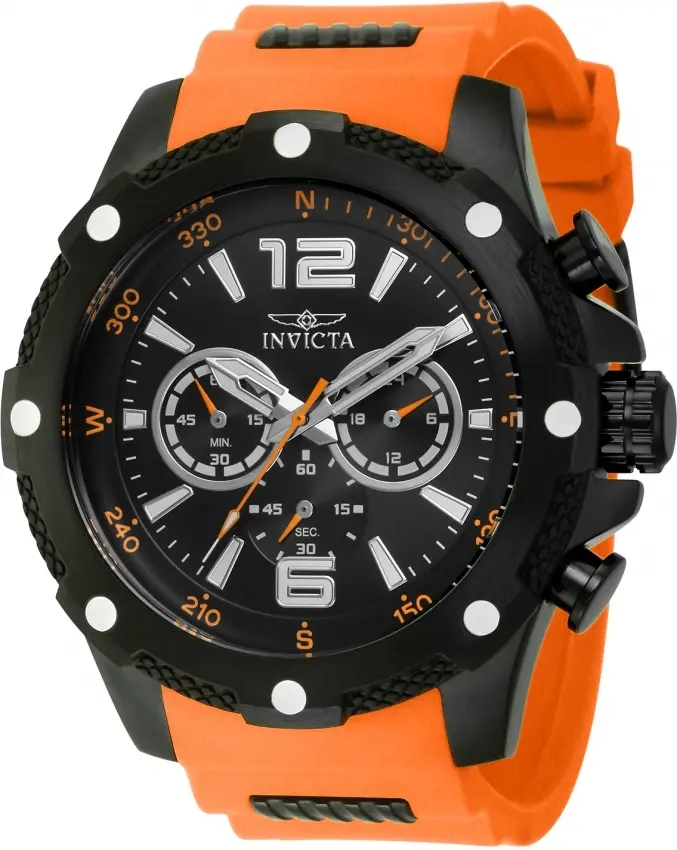 Invicta Invicta Herreklokke 43002 I-Force Sort/Gummi Ø50 mm