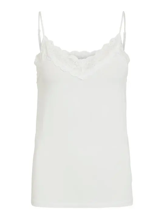 Object Object - Leena New Lace Singlet - Hvid