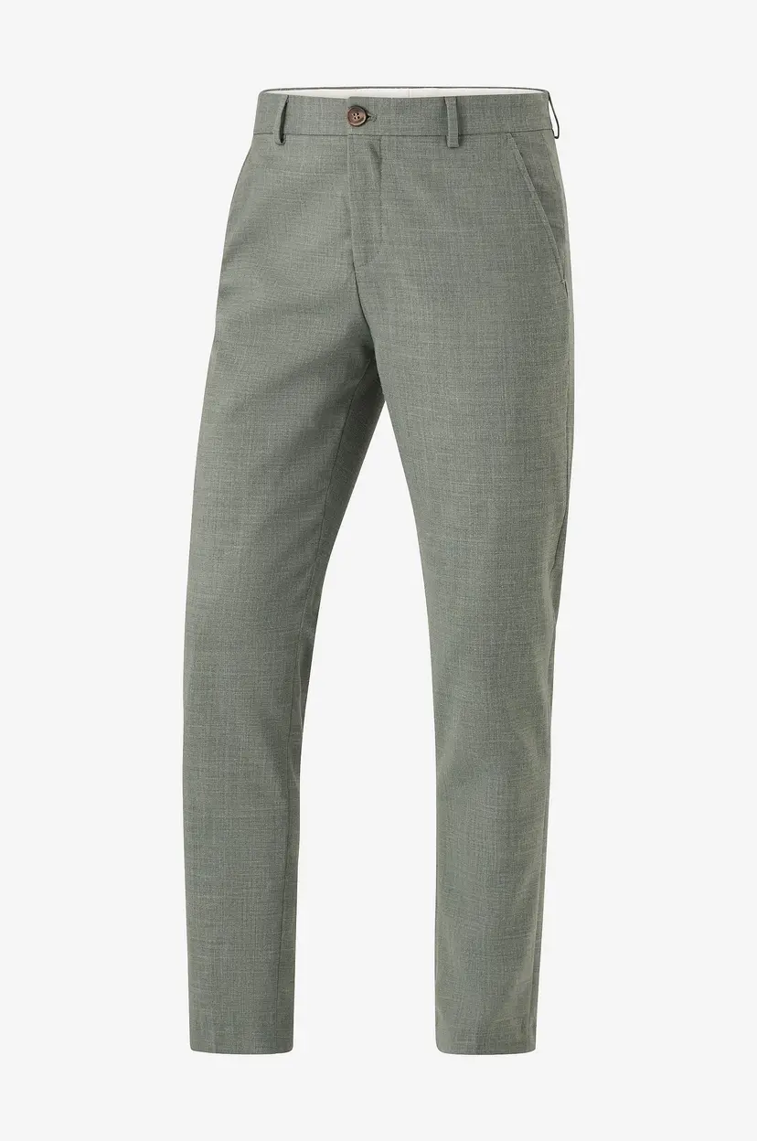 Selected Men Bukser slhSlim-Oasis Linen Trs B - Grønn