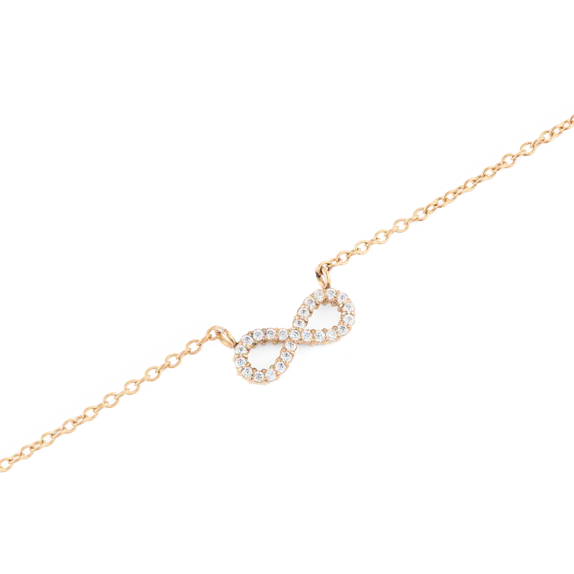 Daniel Wellington Rose Gold Necklace Mirelle Infinity | DW