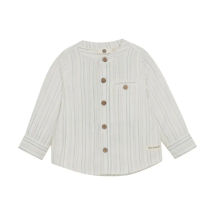 En Fant En Fant Shirt LS Stripe Eggnog (92 / 2 år)