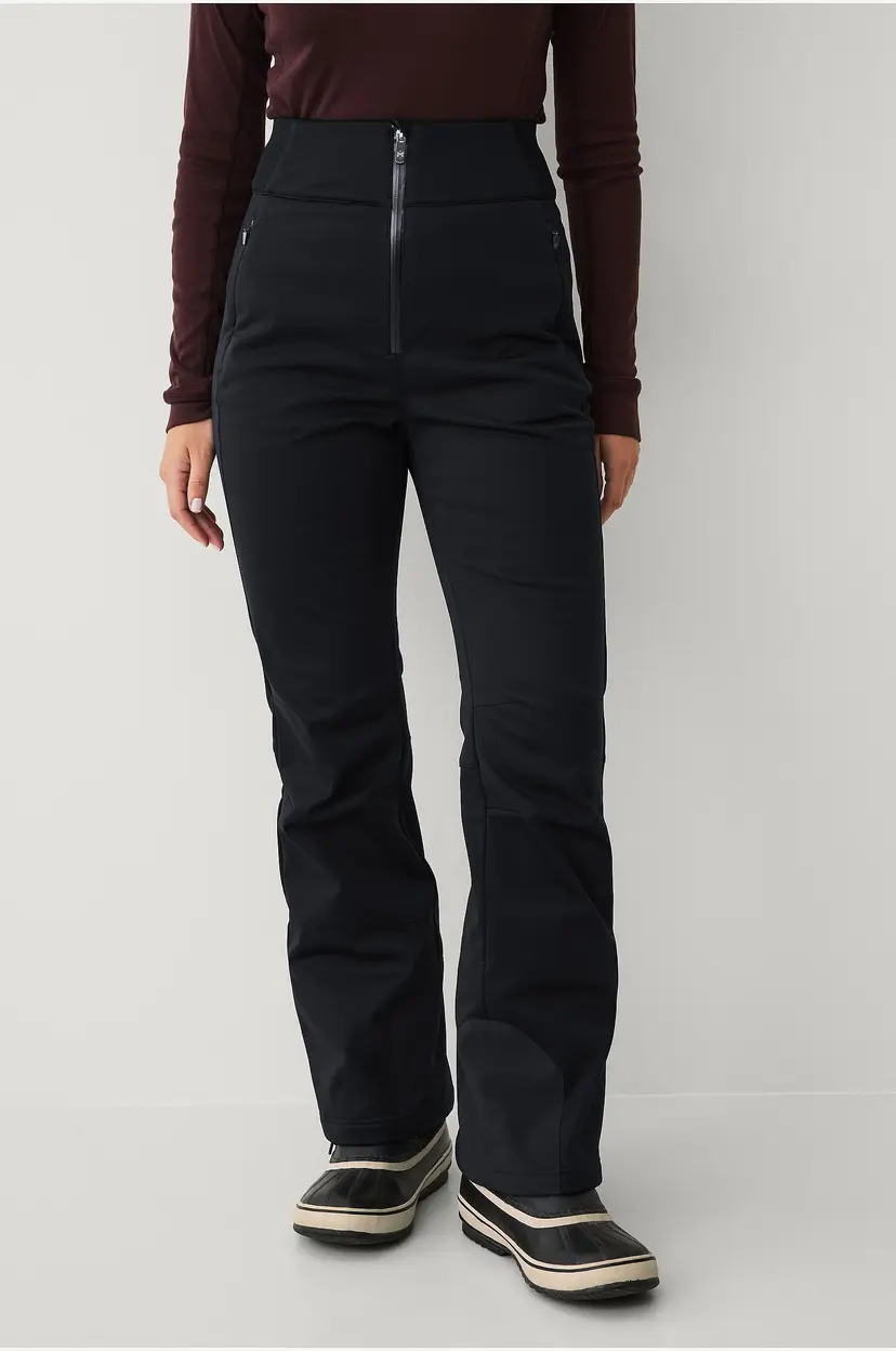 Áhkká Skibukser Gold Softshell Highwaist Ski P - Svart