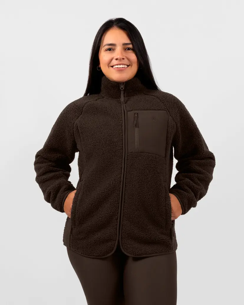 Ningbo Jinmao Penny Mocha Brown Teddy Jacket