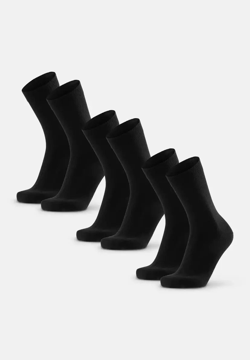 DANISH ENDURANCE DANISH ENDURANCE Merino Button Strømper, Sort, 43-47