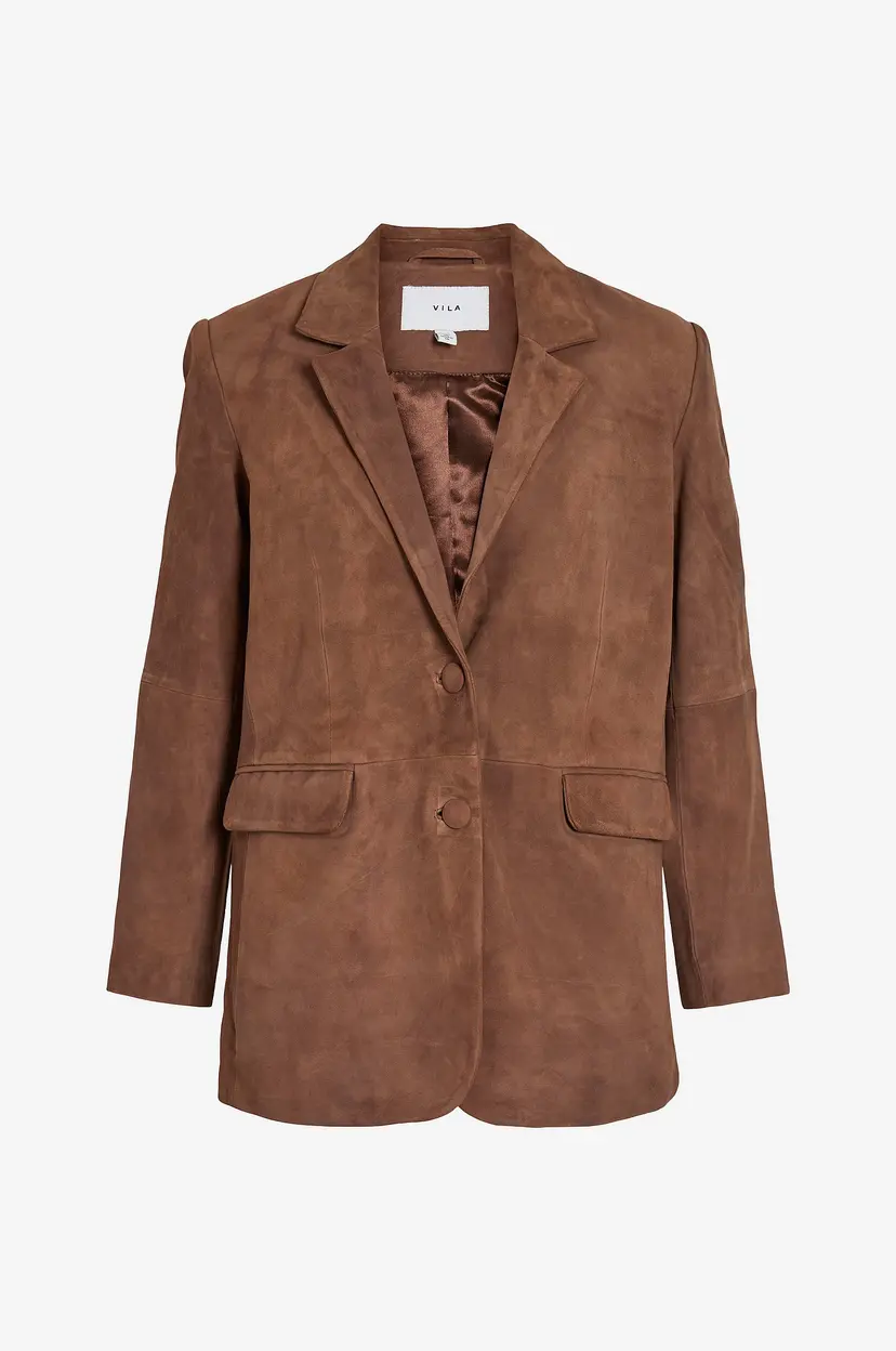 Vila Semsket blazer viSuede L/S - Brun