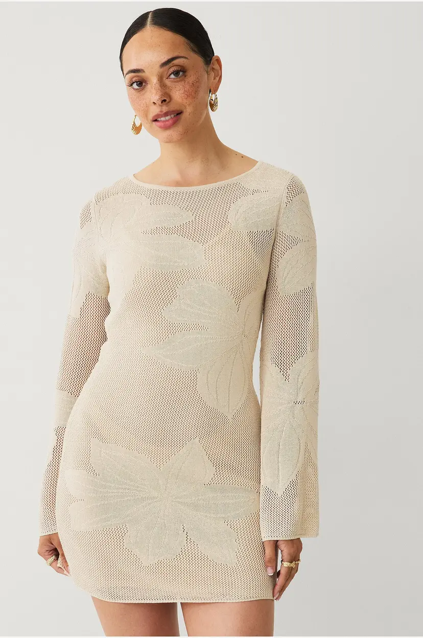 Mango Kjole Rosetto - Beige