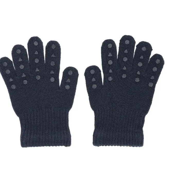 Go Baby Go Antiskli Fingervanter i bomull Navy Blue