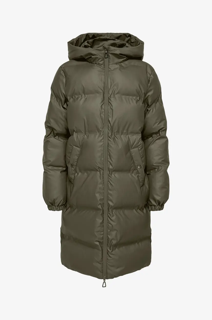 ONLY Dunfrakk onlLea Rain Puffer Coat CC Otw - Grønn