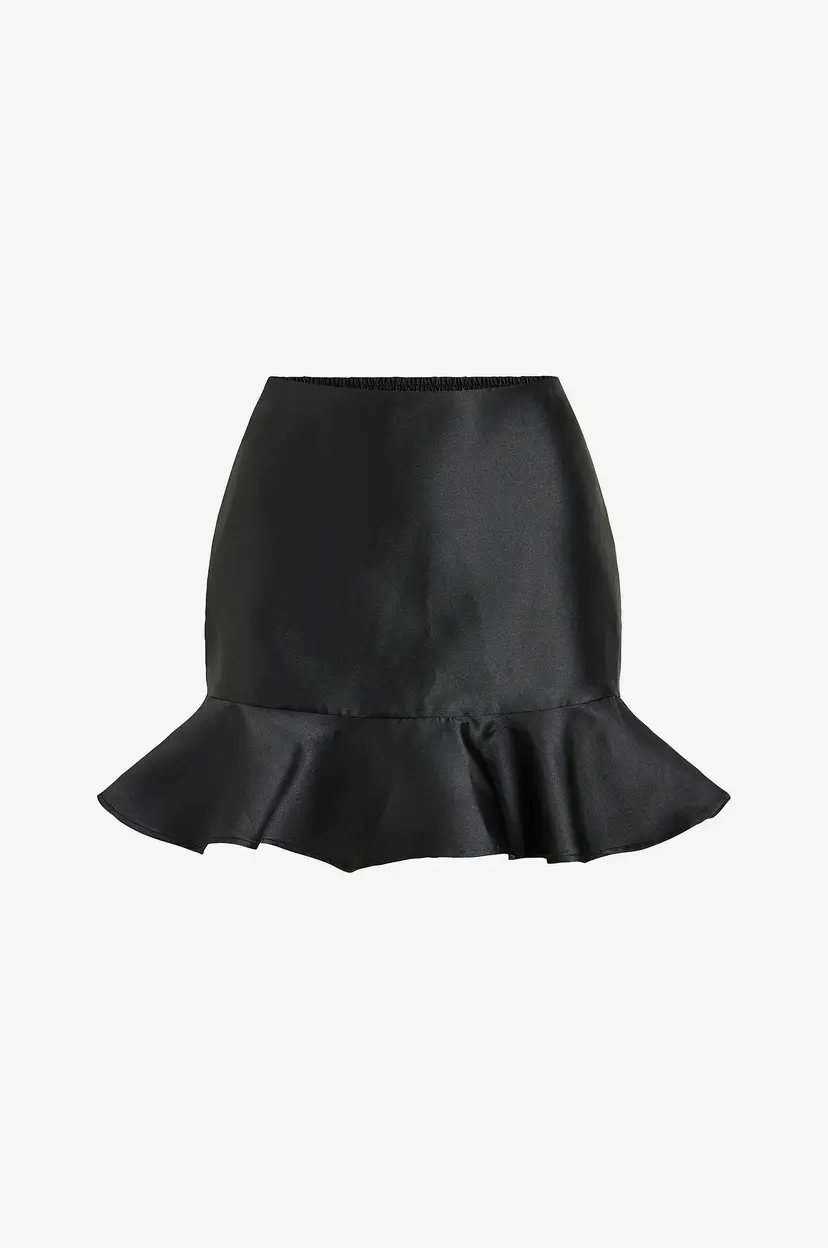 Vila Skjørt Vishina Hw Short Skirt/Pty/Ka - Svart