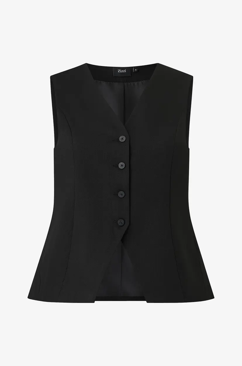 Zizzi Blazer vest mBania S/L - Svart