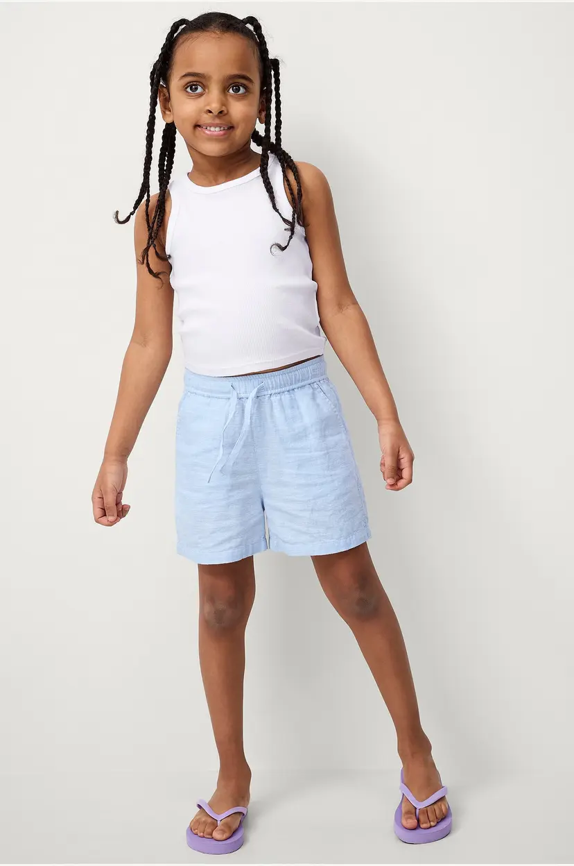 Ellos Collection Shorts i lin Shorts Frida S Girl - Blå