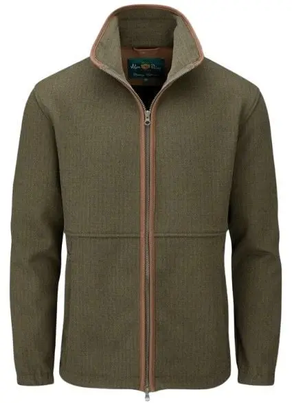 Alan Paine Alan Paine M's Aylsham Fleece Jacket Green Herringbone