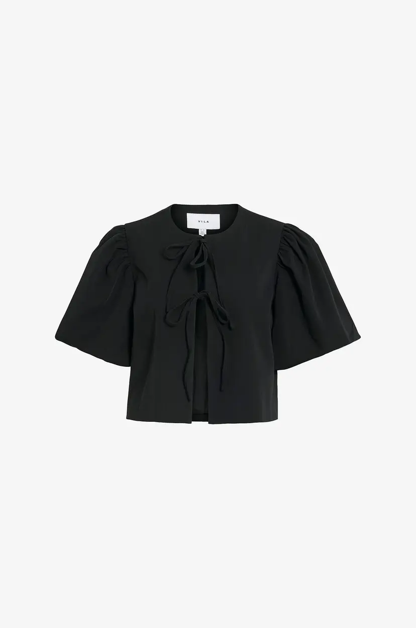 Vila Bluse viMarina 2/4 Short Blazer - Svart