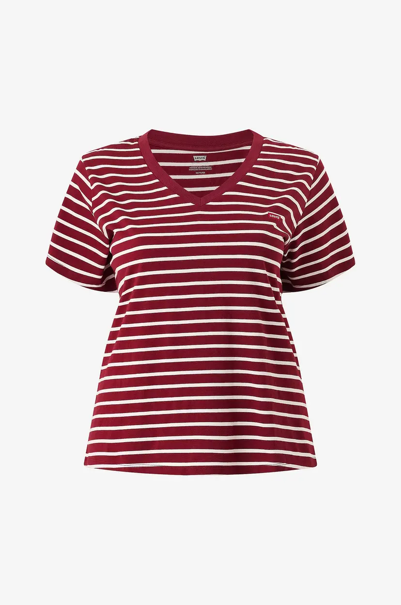 Levi's Plus Kortermet topp Pl Perfect Vneck Tee - Rød
