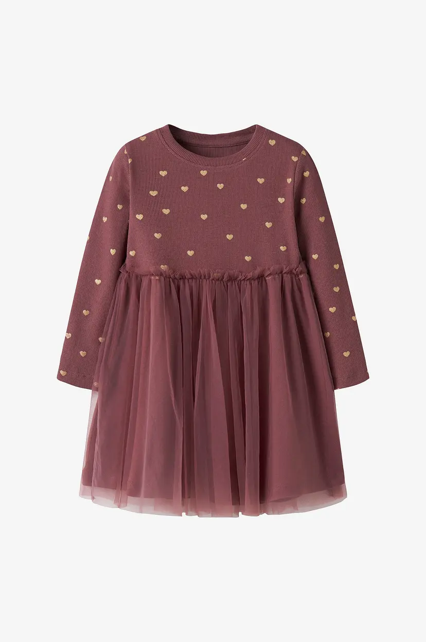 NAME IT Kjole nmfNadja LS Dress - Rød