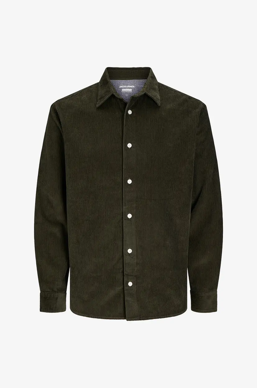 Jack & Jones Overtreksskjorte jjCorduroy Overshirt LS - Grønn