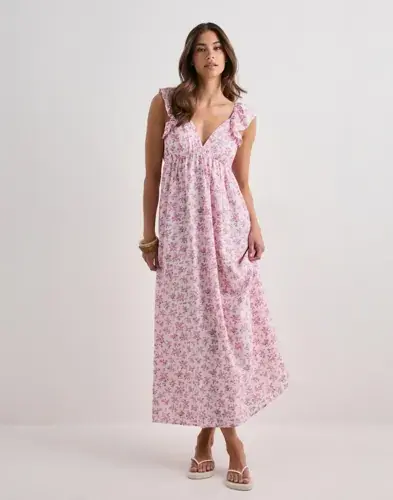 Vero Moda Vero Moda - Rosa - Vmjosie Sl Ankle Frill Dress Wvn Ga