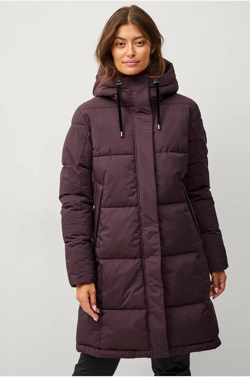 Áhkká Jakke Gold Warm Parka Matte - Lilla