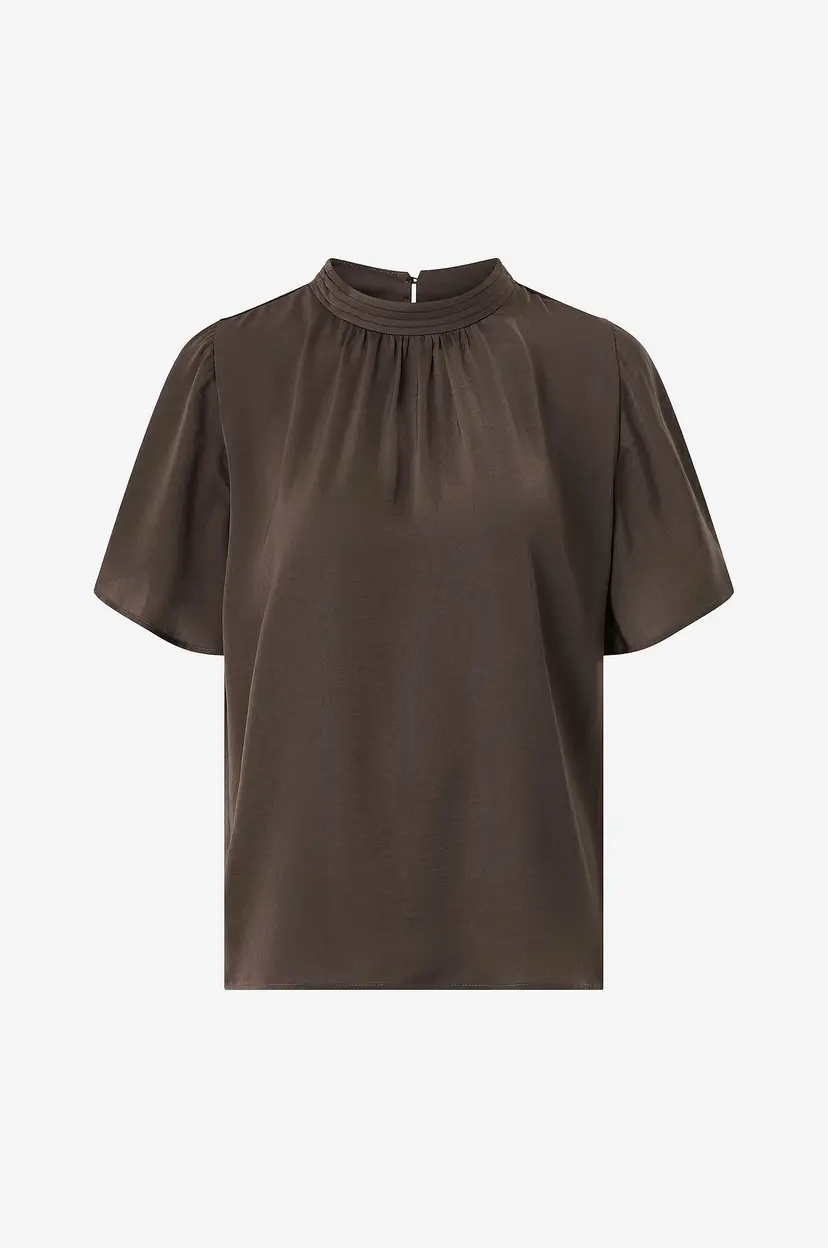 Saint Tropez Bluse AileenSZ Flared Blouse - Brun