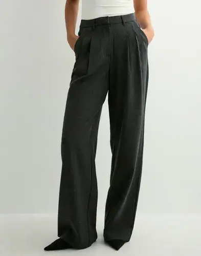 Vero Moda Vero Moda - Grå - Vmbestie Mw Wide Dad Pant Noos