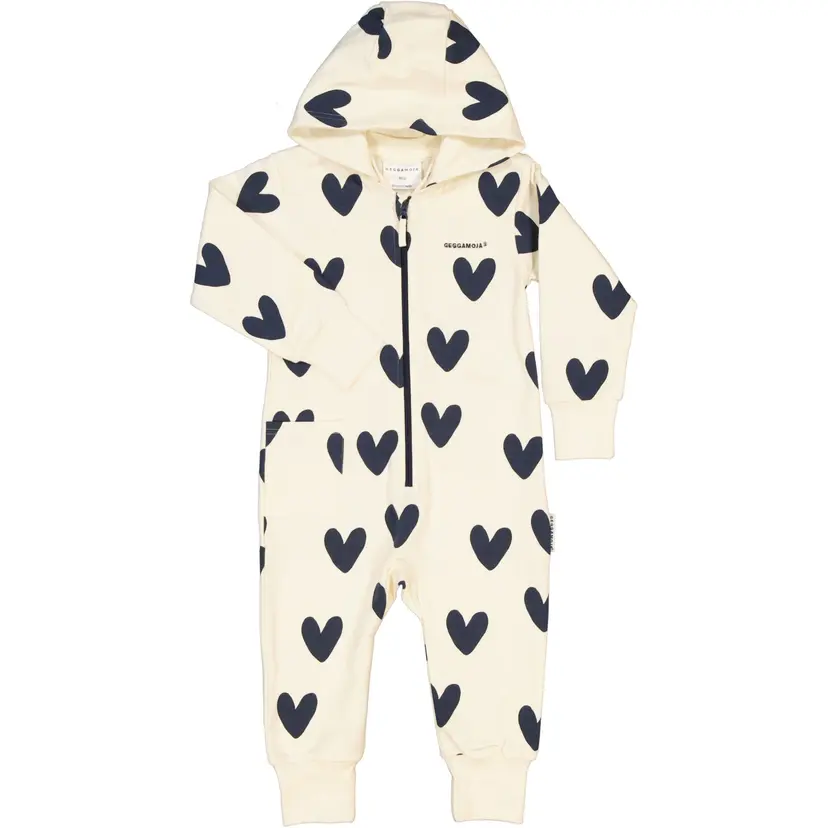 Geggamoja College Jumpsuit Hjärtan - 146/152