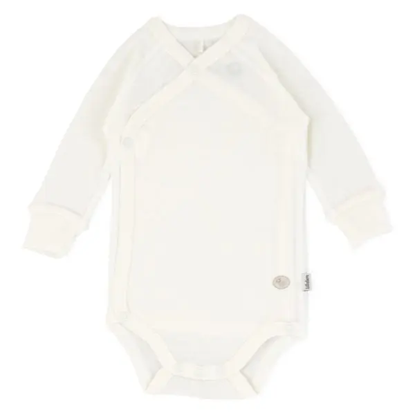 Lillelam Lillelam - Omslagsbody i Ull Mini Prematur Hvit