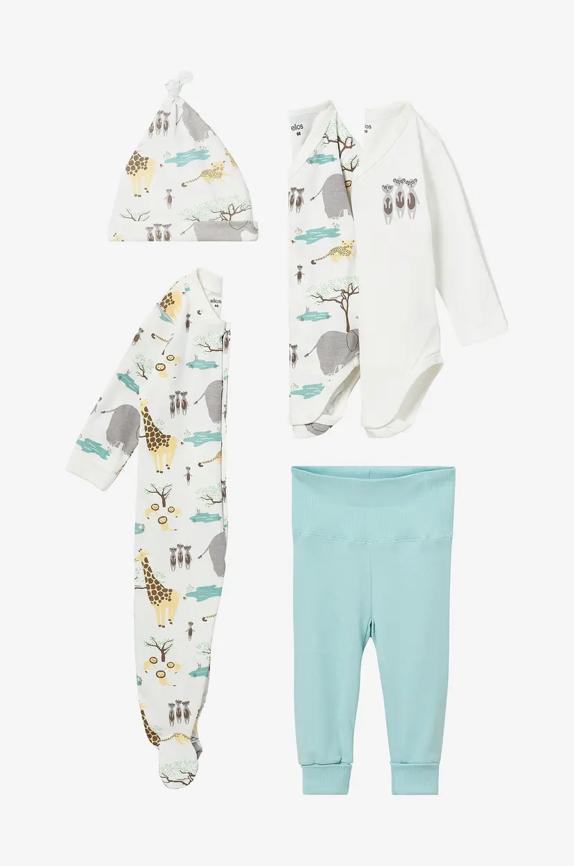 Ellos Collection Startsett Baby Sunny 5 deler - Hvit