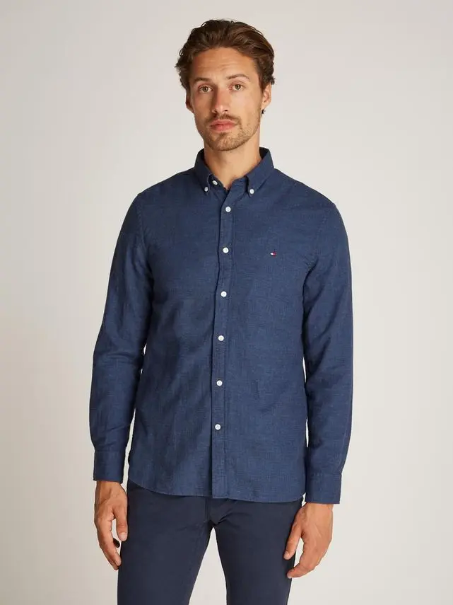 Tommy Hilfiger BRUSHED LINEN SOLID SF SHIRT