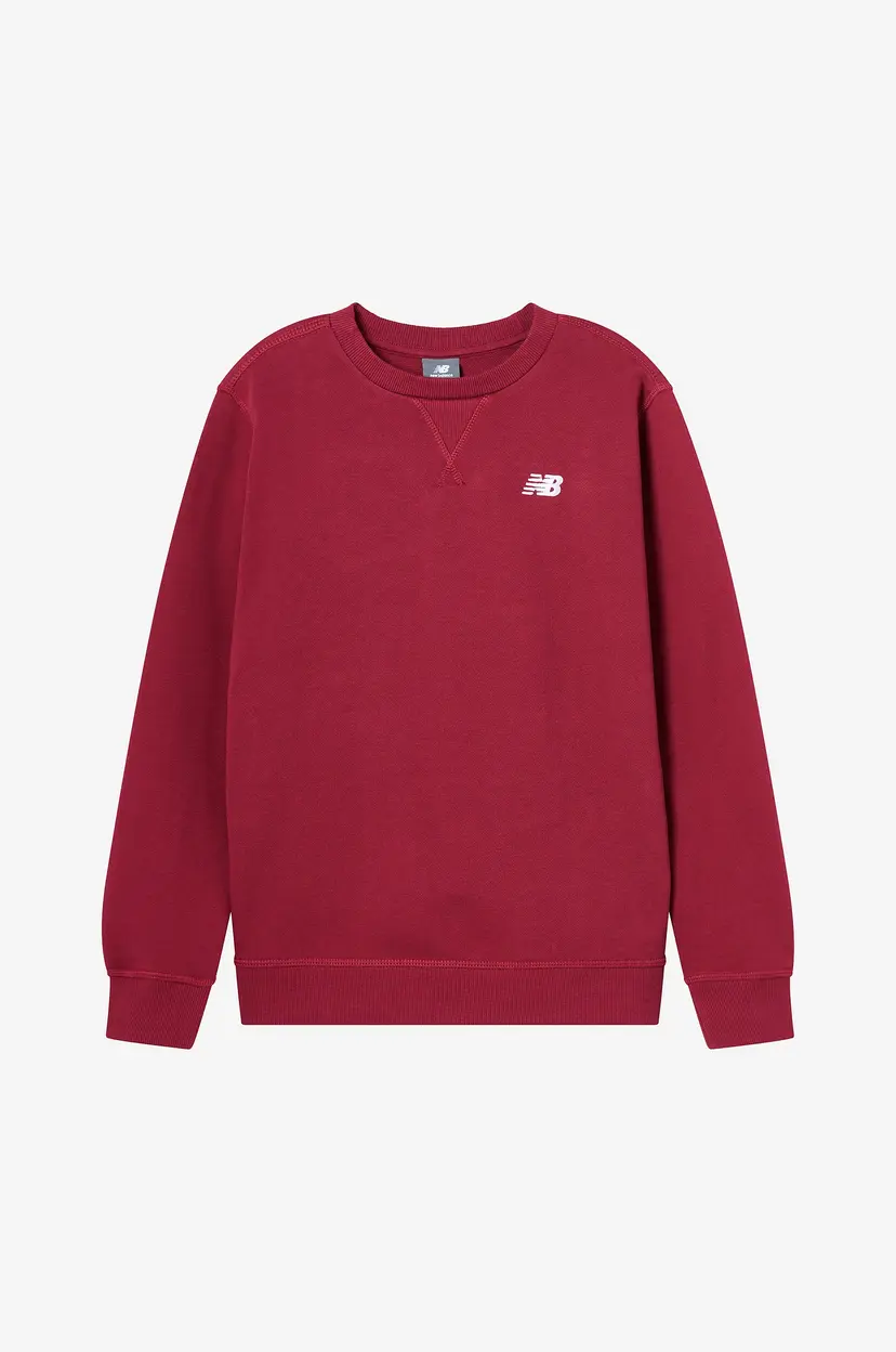 New Balance Collegegenser French Terry Small Logo - Rød