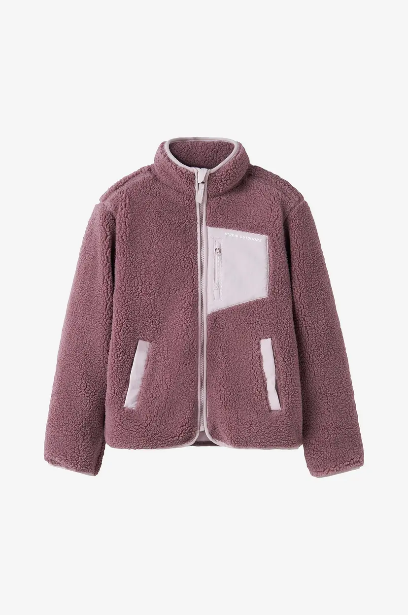 NAME IT Fleecejakke nknMattia Sherpa Jacket Pb1 - Lilla