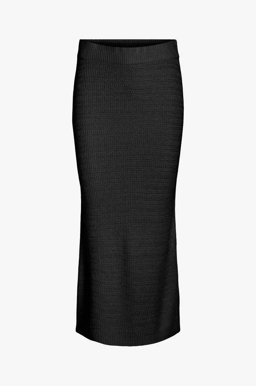 Vila Skjørt viMargot Midi Knit Skirt - Svart