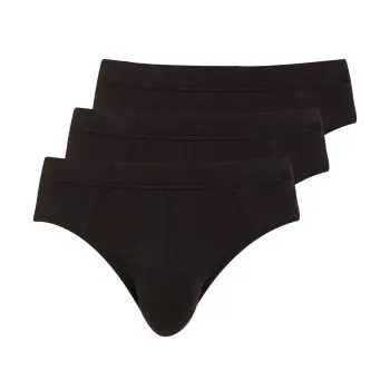 Jockey Jockey 3P Cotton Plus Brief Svart Large Herre