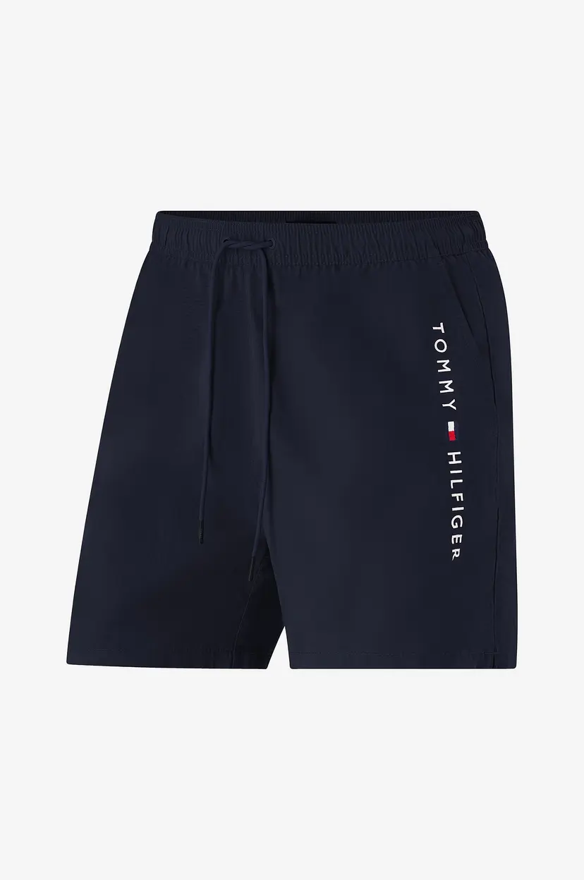 Tommy Hilfiger Badeshorts Medium Drawstring Zip Pocket - Blå
